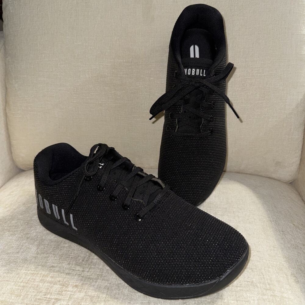 NOBULL Men’s Black Size 12 Athletic Sneaker Solid Logo NEW no box